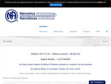 Tablet Screenshot of narcoticosanonimos.es